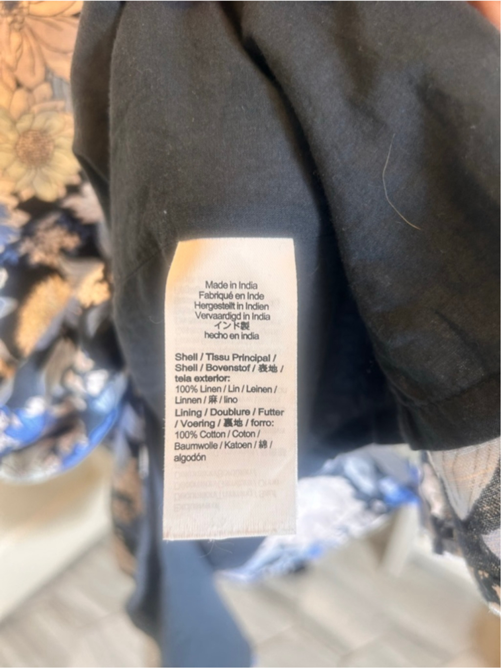 Women's J.Crew Linen Floral Midi Ruched Dress XXL Cottage Core Farmhouse Sumner - Picture 8 of 11